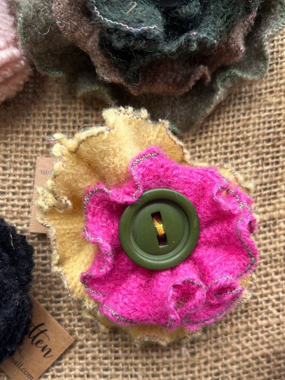 Vintage Cashmere Floral Brooch
