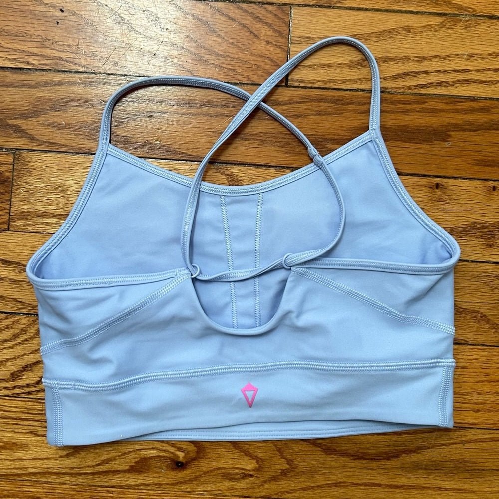 Ivivva Periwinkle Blue Strappy Bra, size girls 12