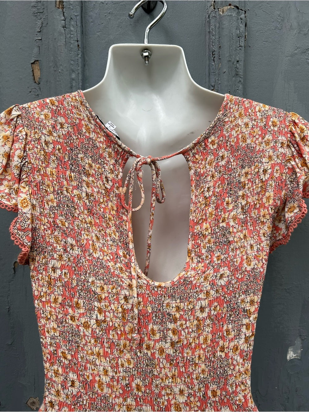 Patrons of Peace Smocked Midi Floral Dress, Small