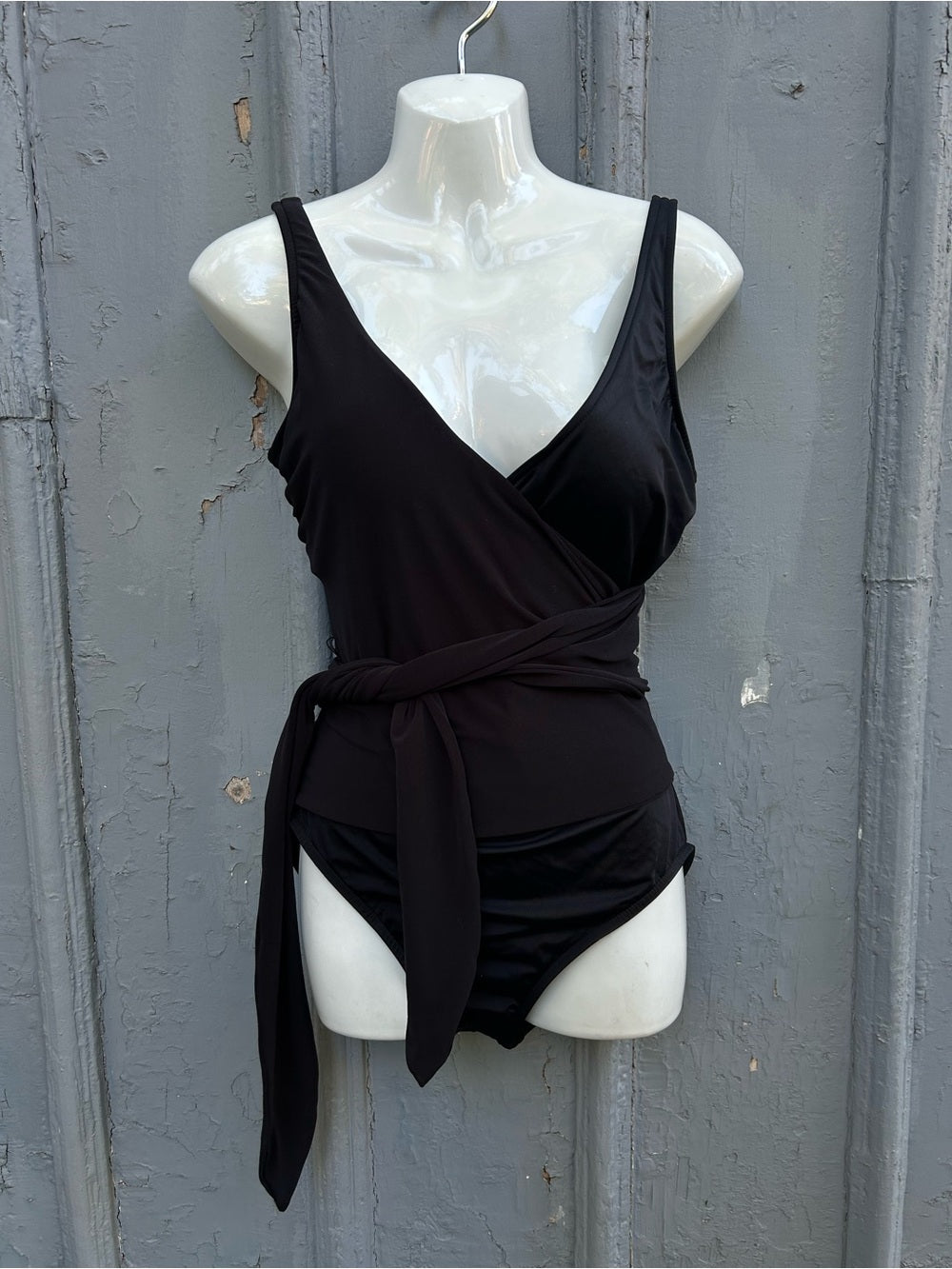 Magic Suit/  Miracle Suit black wrap front, size 10