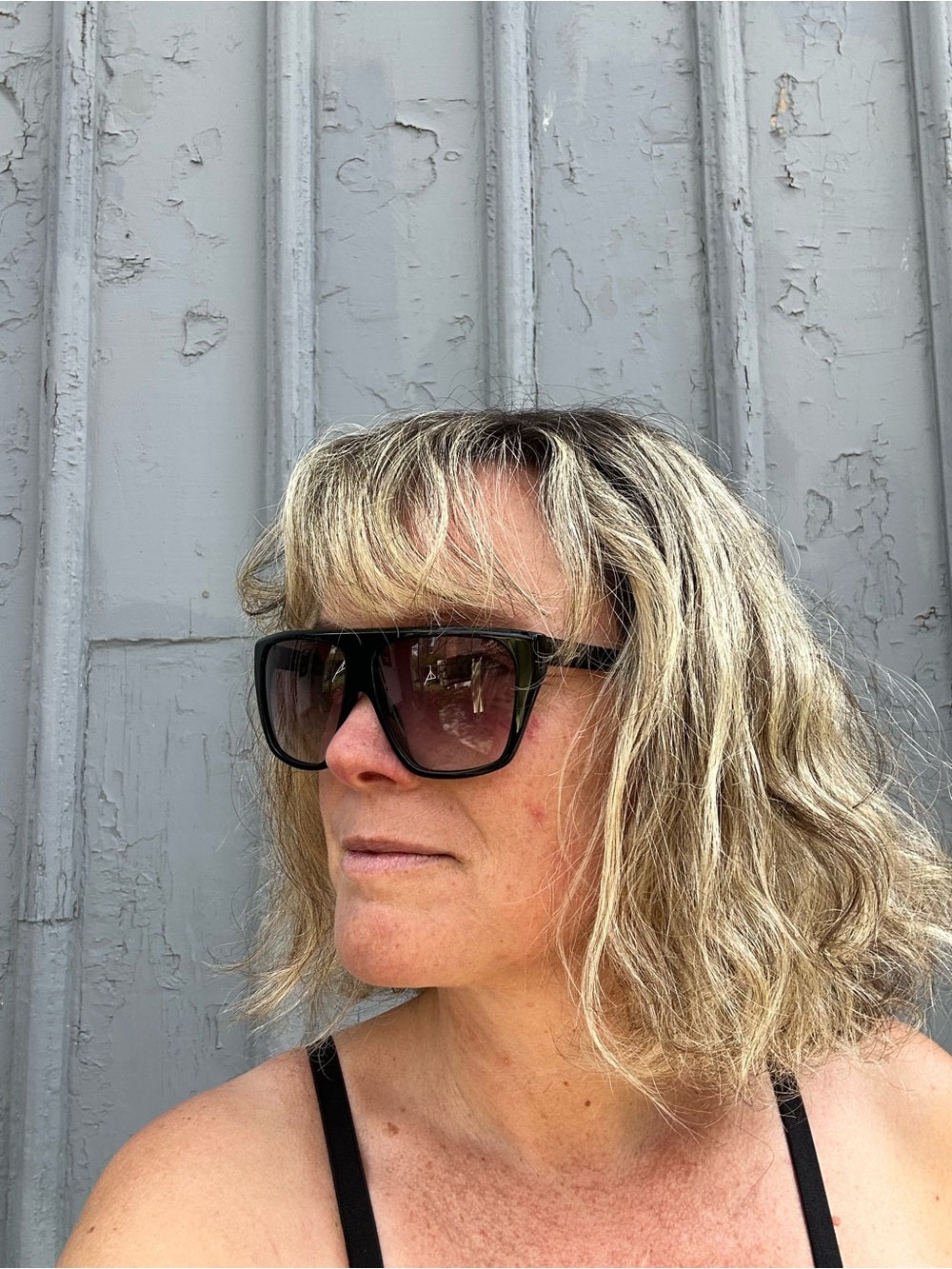 Max Mara Black Retro 80’s Sunglasses, OS
