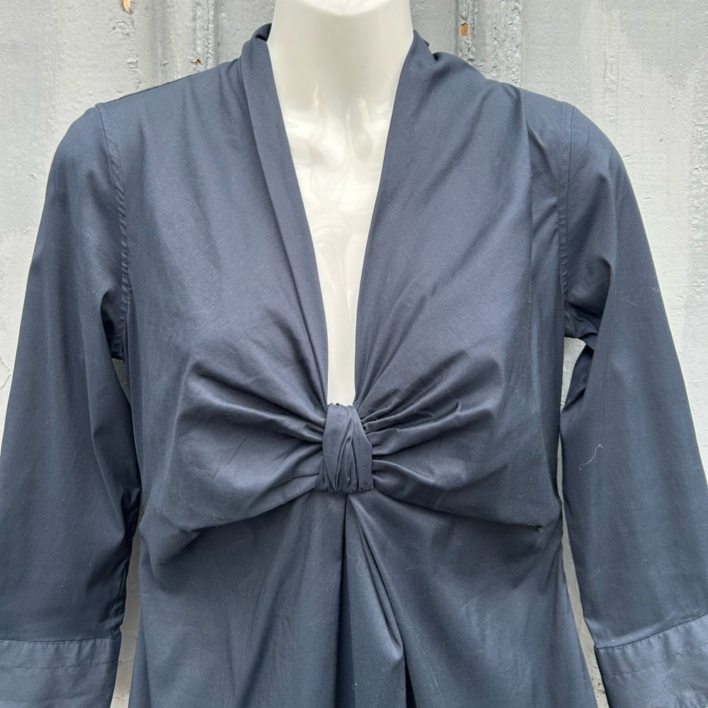 Sara Roka Navy Shirt Dress, size 2/4