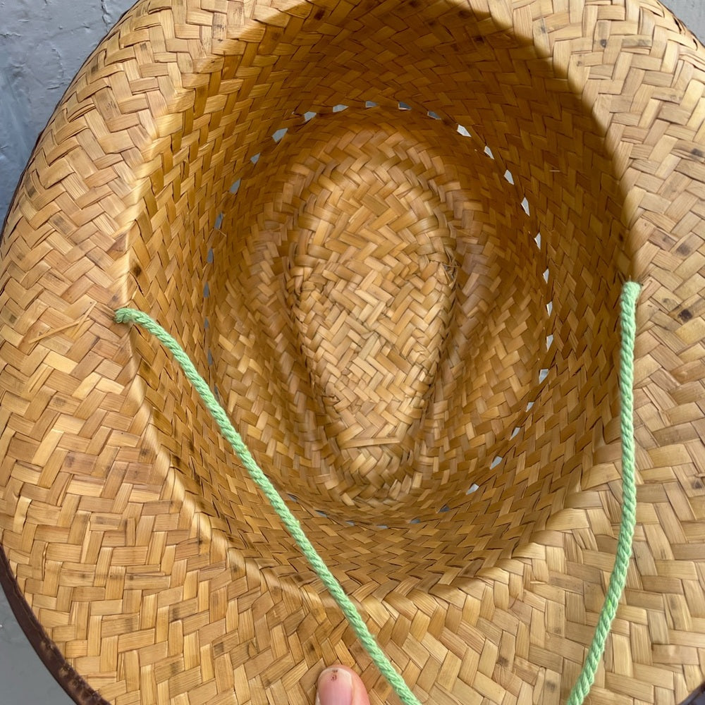 Hand woven straw hat