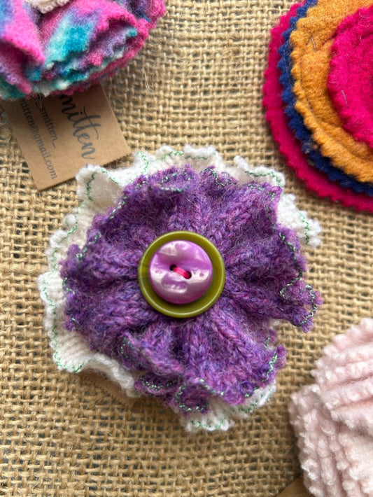 Vintage Cashmere Floral Brooch