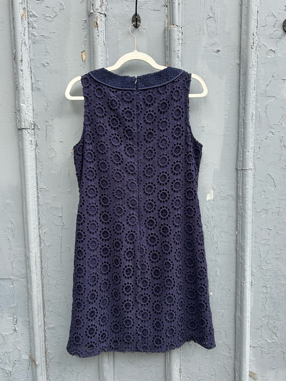 Trina Turk Navy Broderie Anglaise Shift, size 8