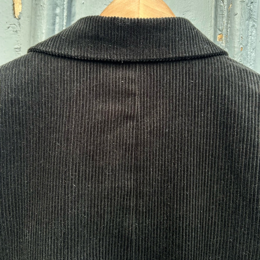 Emerson Fry Black Dylan Cord Jacket, Size Large