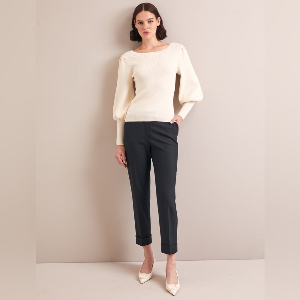 Inwear ribbed cream puff long sleeve, size XL