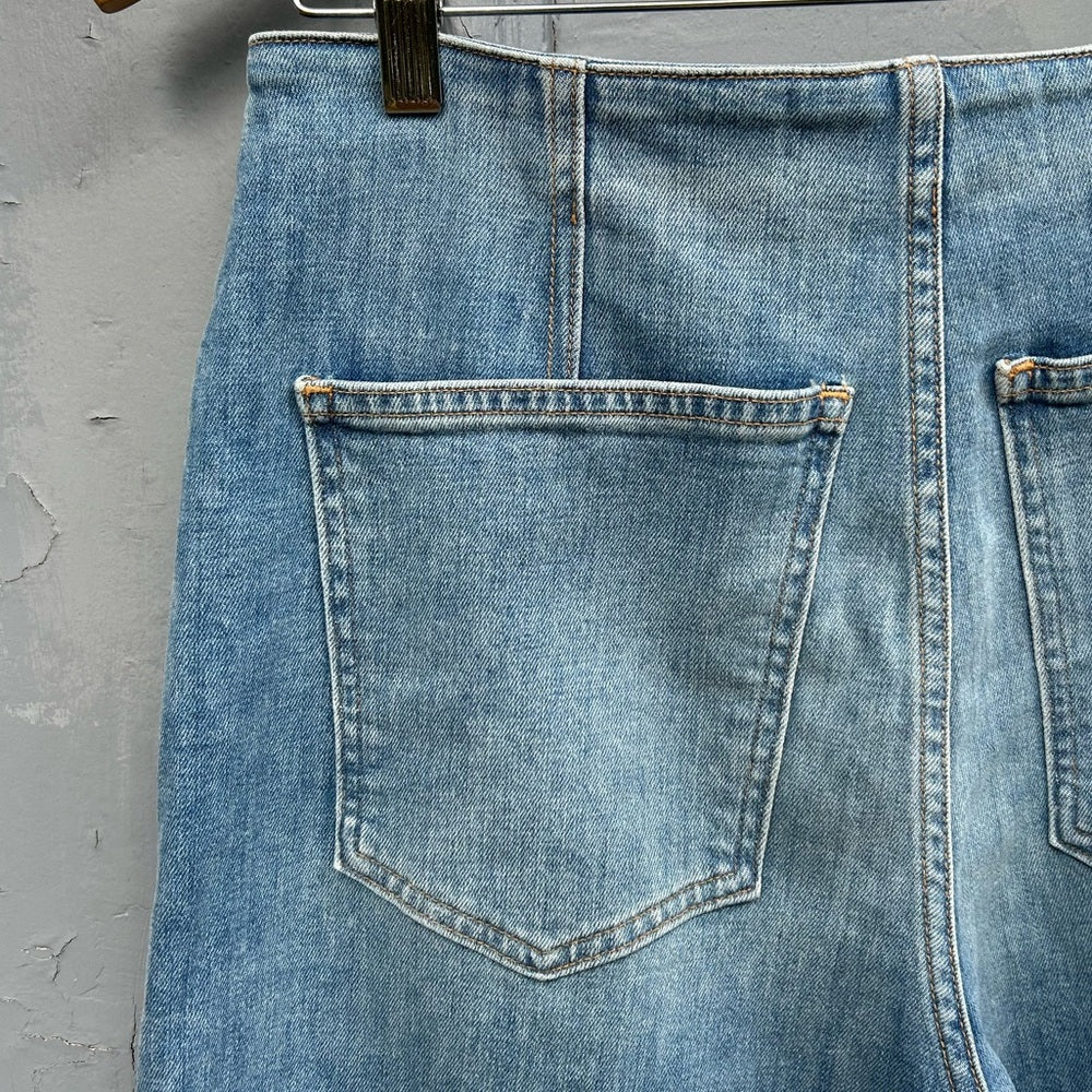 Veronica Beard Crosby Wide Crop, size 29