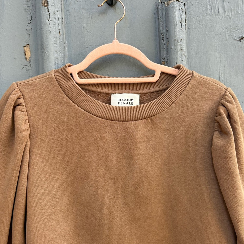 Anthropologie Second Female Carmella Brown sweatshirt, size Large