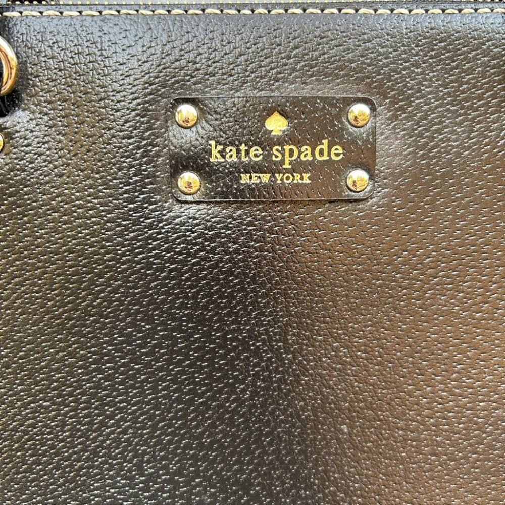 Kate Spade Wellesley Quinn Leather handbag, 14” x 9.5” x 4”