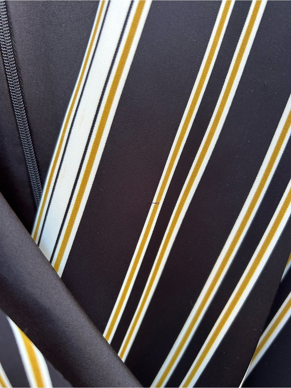 Joseph Ribkoff Black & Gold Stripe Jumpsuit, Size 16
