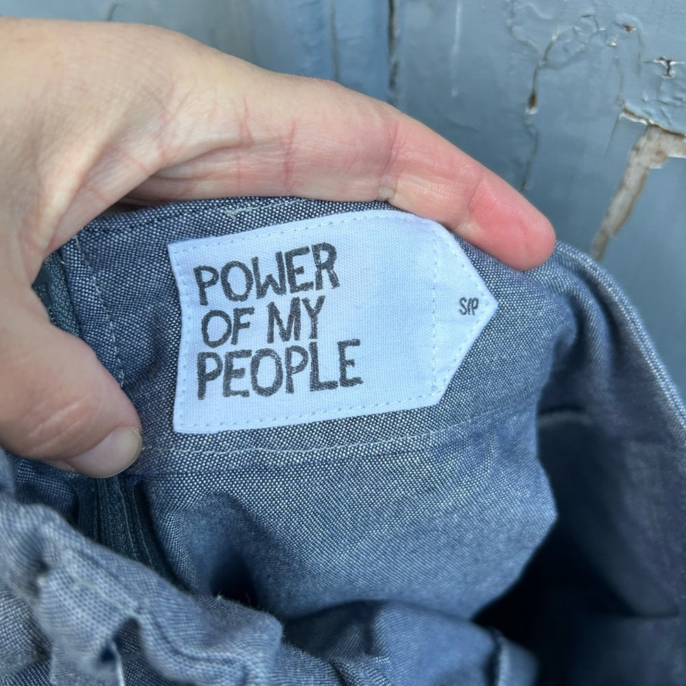 Power of My People - The Minimalist - Indigo Wayward Fit Pants SIZE S