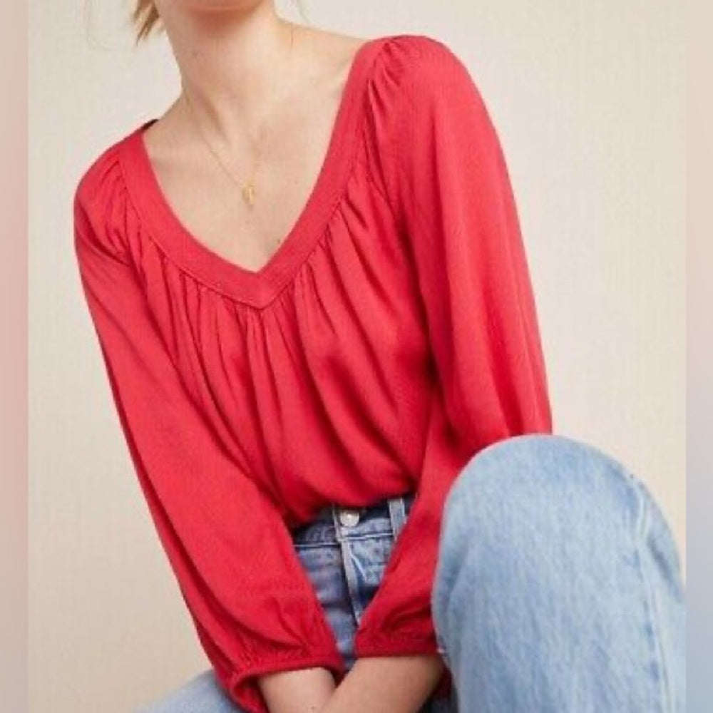 Maeve Balloon sleeve blouse, size 4