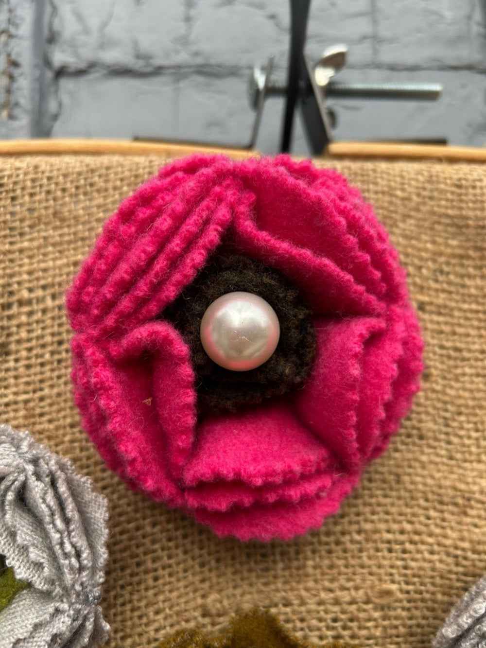 Vintage Cashmere Floral Brooch