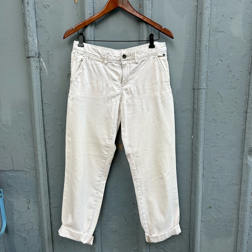 Pilcro Hyphen Creamy White Chino Pants, size 27