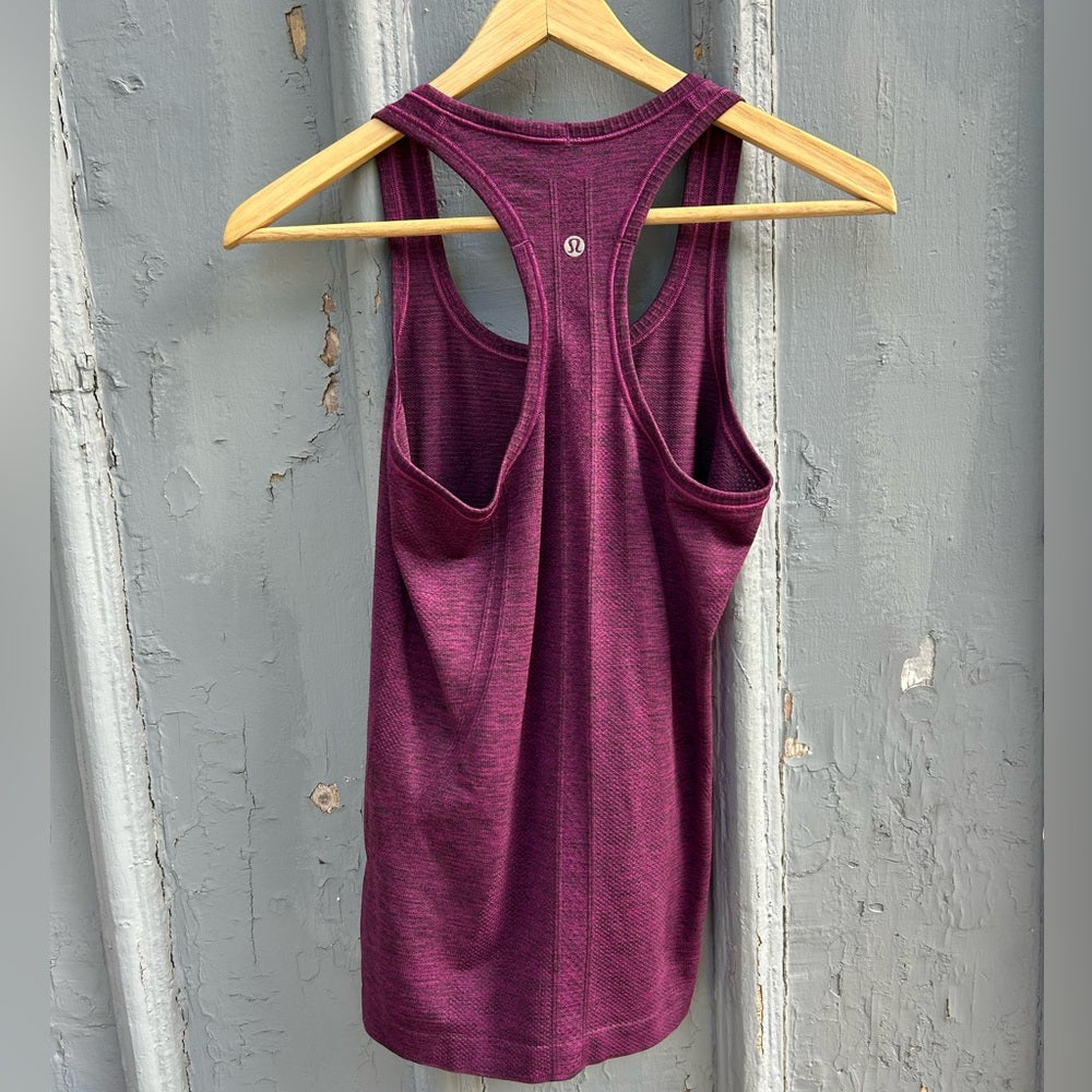 Lululemon purple swiftly tech racer back, size 4