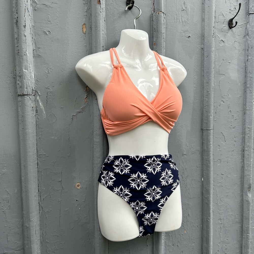 Cupshe Solid and Boho Print Bikini, BNWT, size M