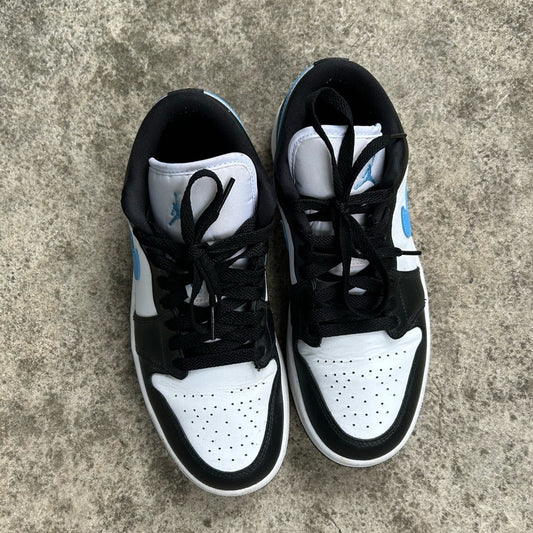 Nike Air Jordan 1 Low Black University Blue White, size 8