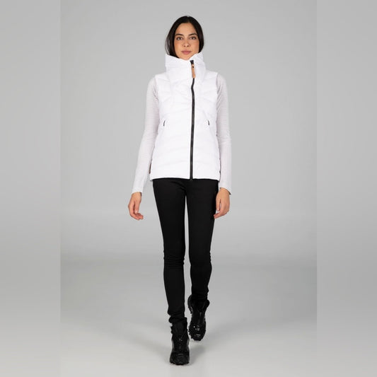 Indygena White Papluma Down Vest, size S