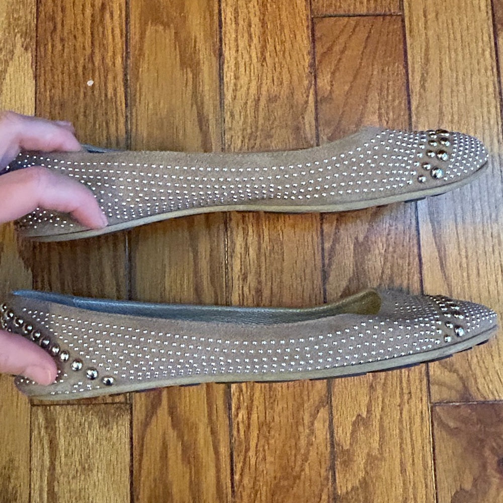 Jimmy Choo Suede Studded Ballet flats, size 37.5