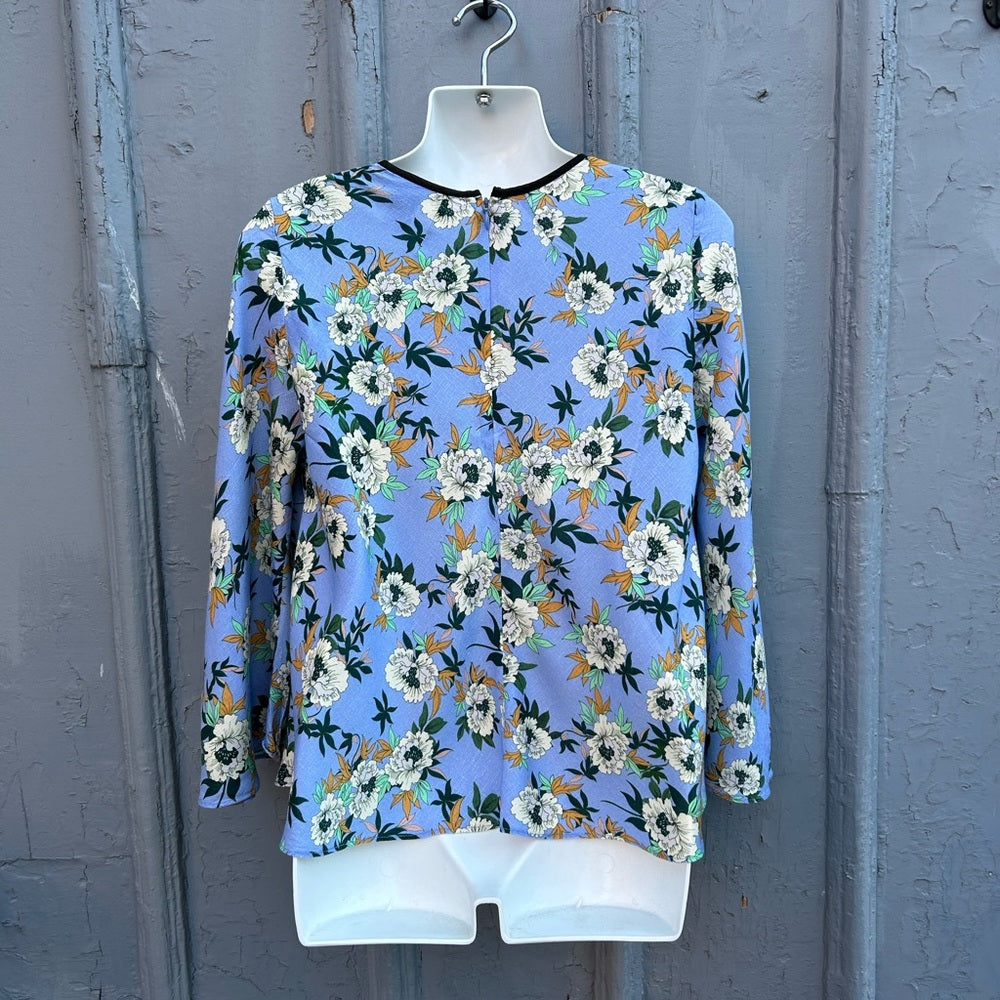 Floral Smythe Bardot Blouse, Size Medium