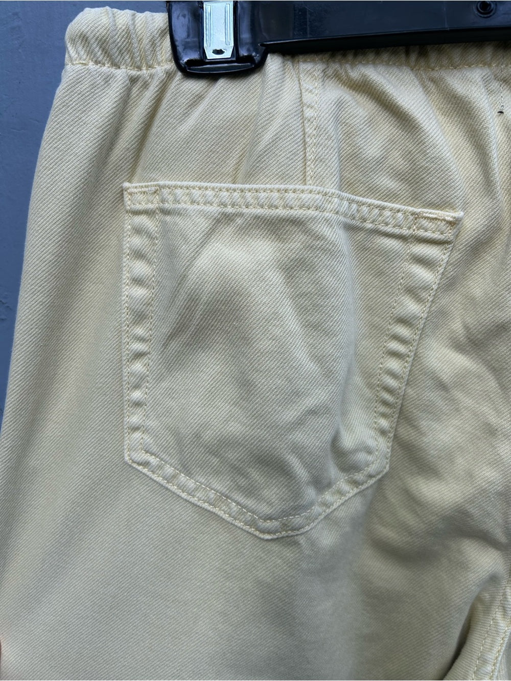 Gap Yellow Denim Cuffed Tie Waist Pants, BNWT, size M