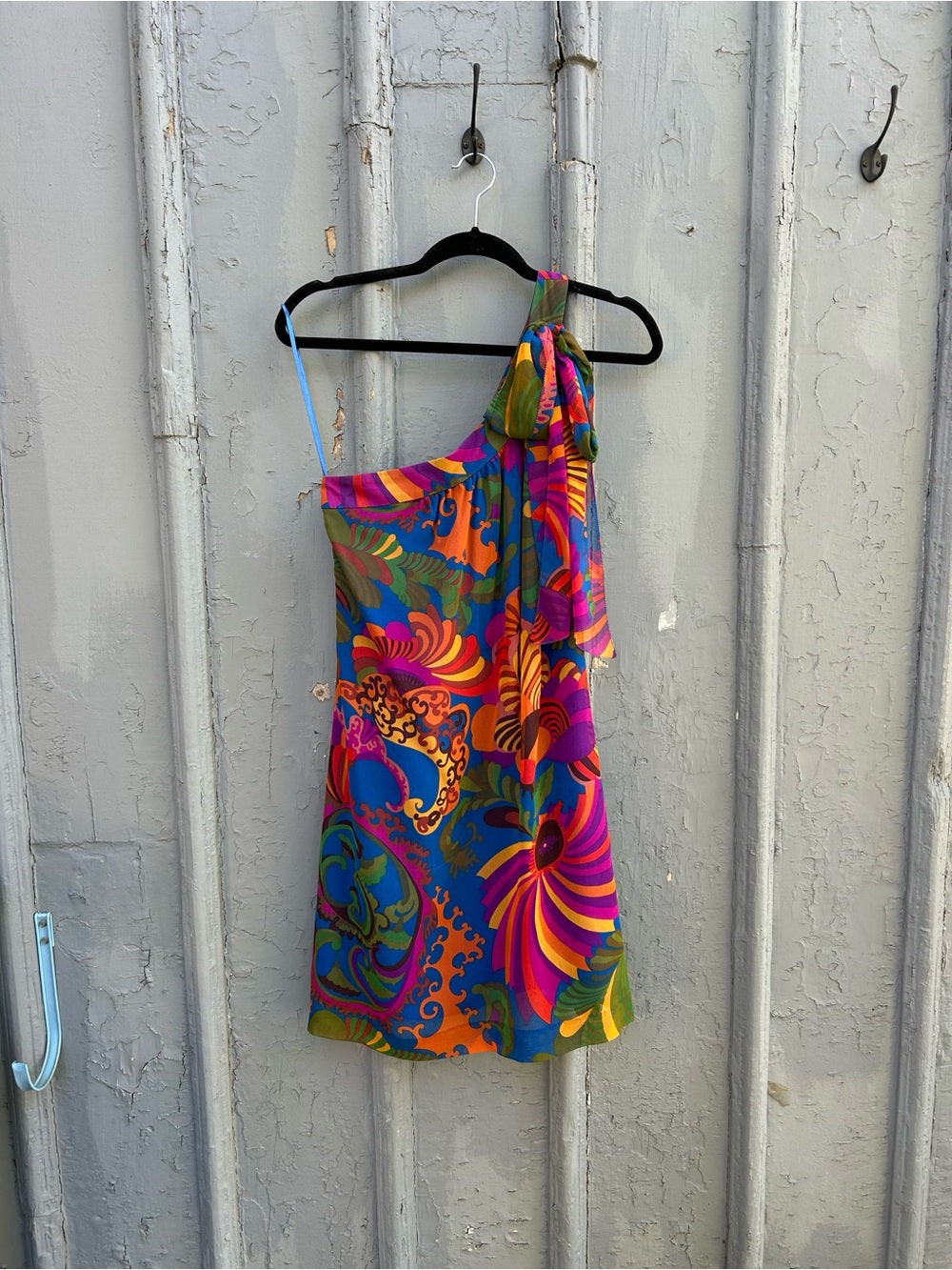 Banana Republic x Trina Turk Coachella one shoulder silk dress, size 4