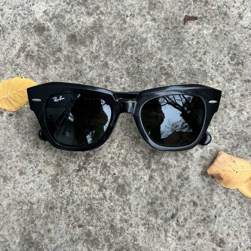 Black RayBan State Street Sunglasses