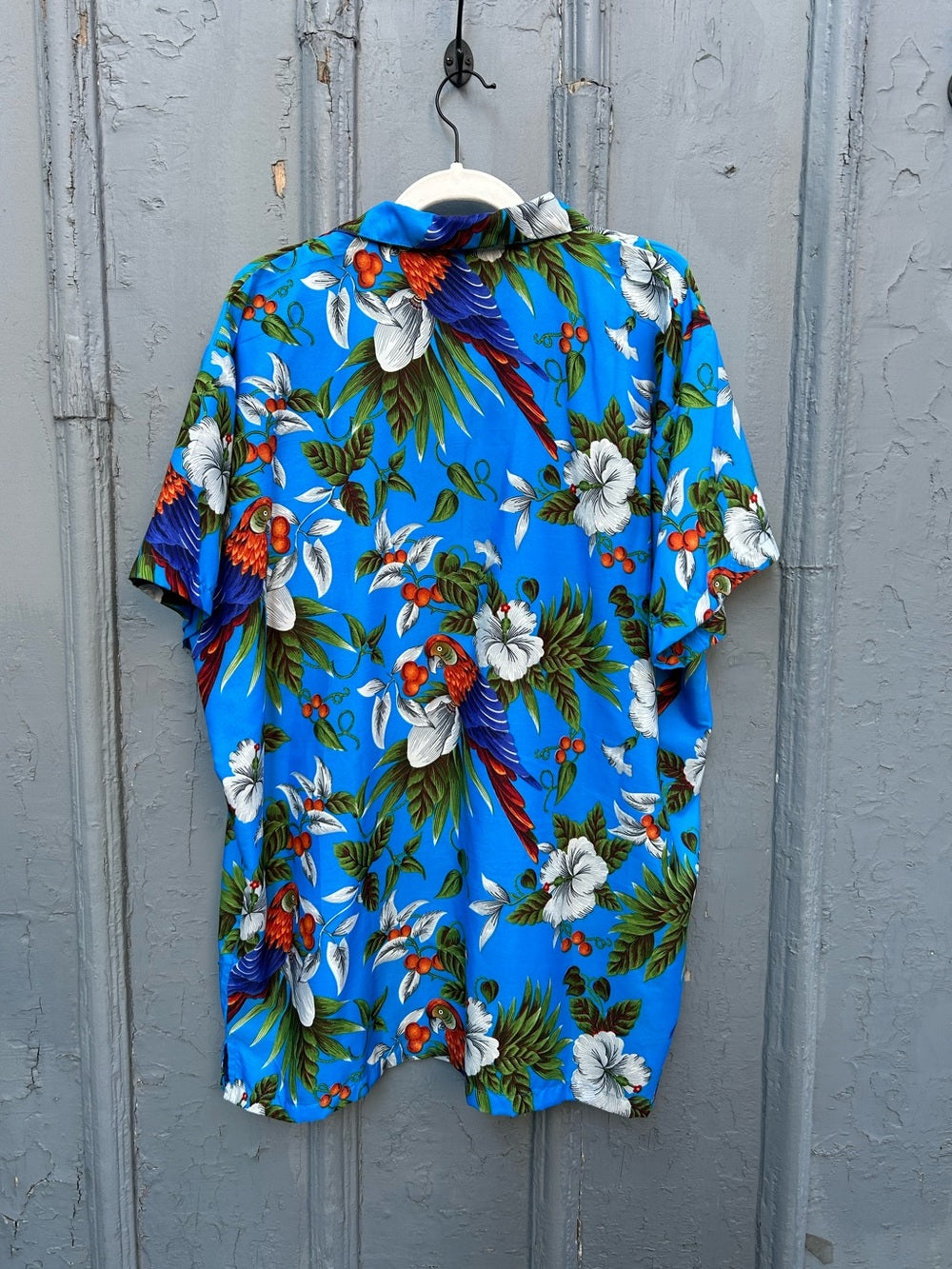 King Kamchatka Hawaiian Parrot Shirt, size 2X
