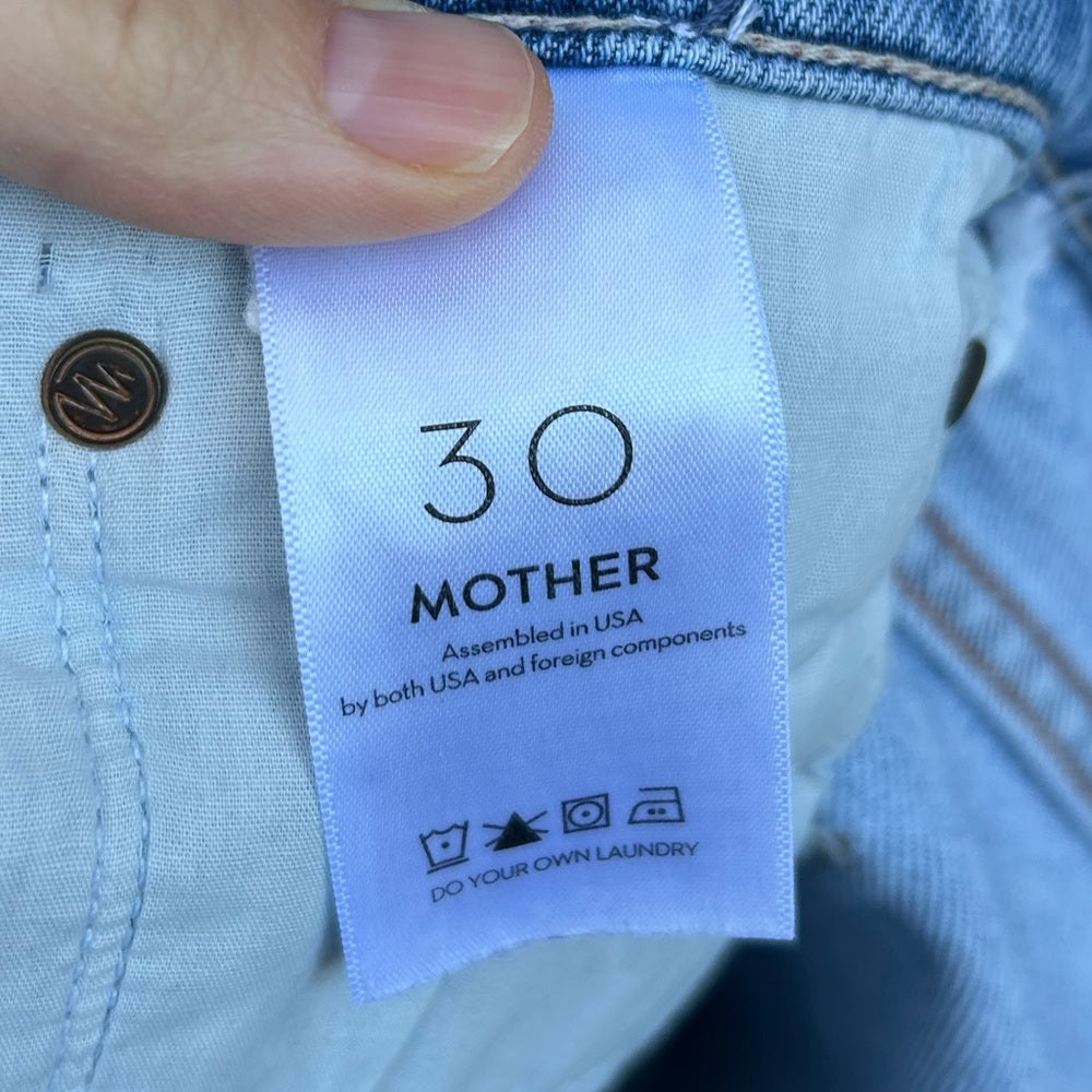 MOTHER Hiker Hover High-Waisted Jeans, size 30