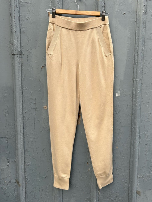 Babaton Knit Beige Rodin Lounge Pants, size XS