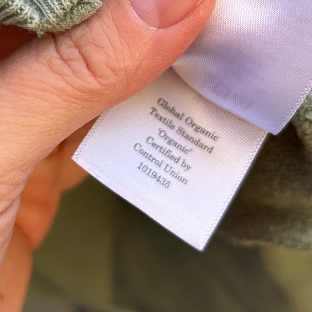 Everlane Seafoam Green The Track Zip Front Crop Hoody, size S