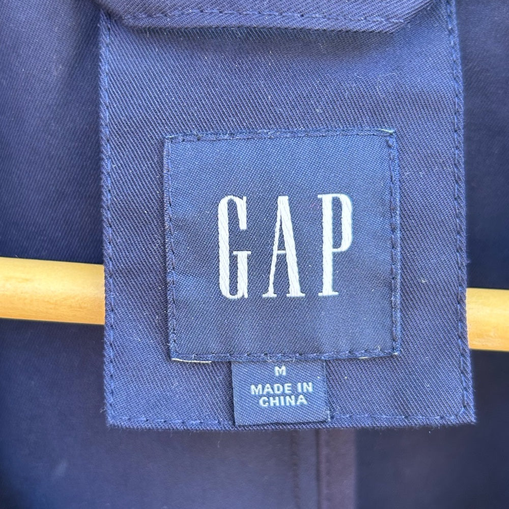 Gap Navy Icon trench coat, size M
