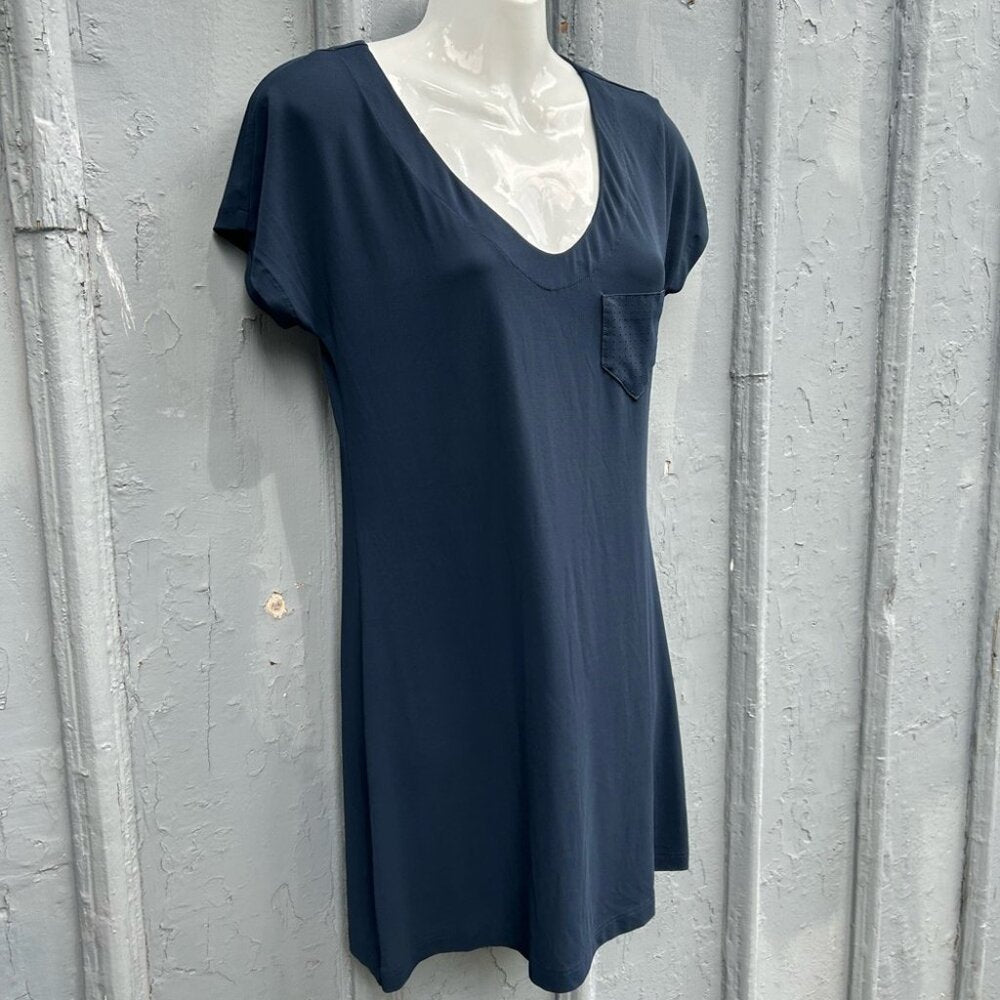 Shan Navy Beach Cover Up Dress, size 8