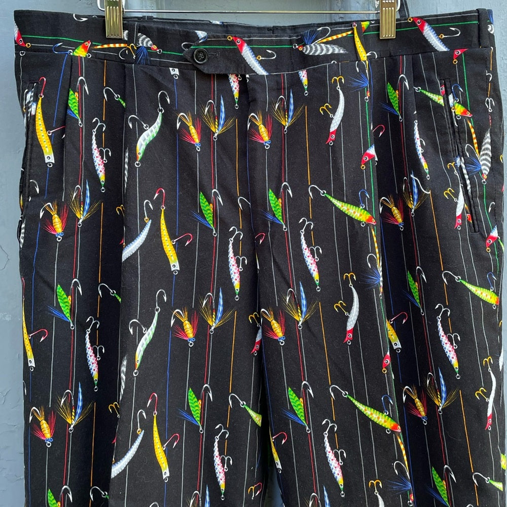Amazing handmade fish lure golf pants, size 38-40