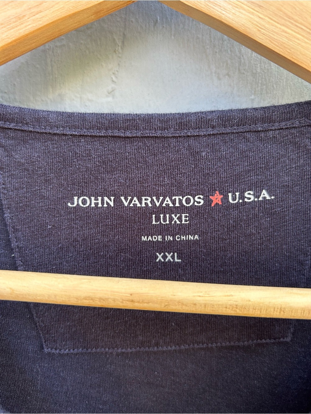 John Varvatos Long Sleeve Ramie Tee, Size XXL