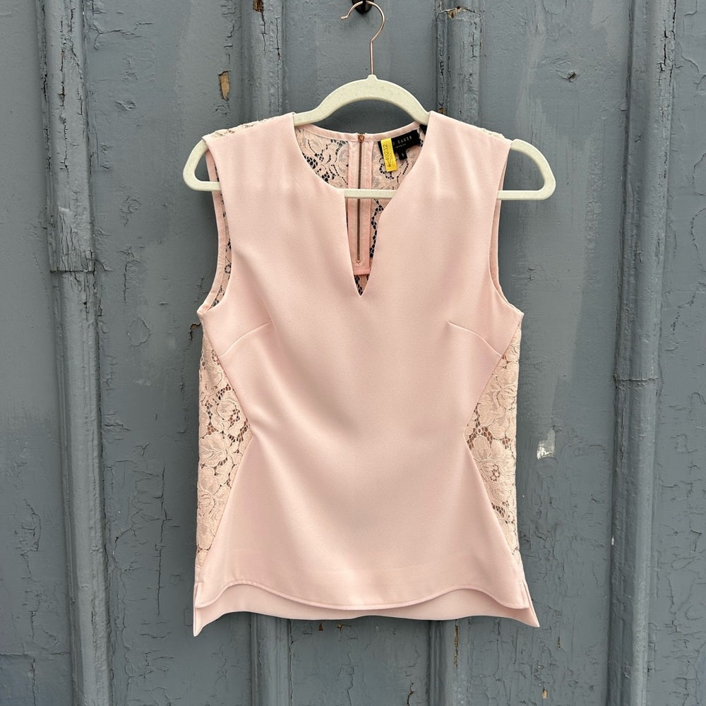 Ted Baker pink Sasica Blouse, size “1” (Small)