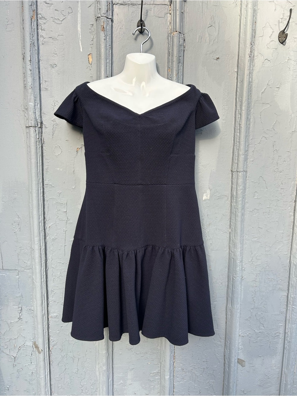 Rebecca Taylor Navy Textured Dress, size 12