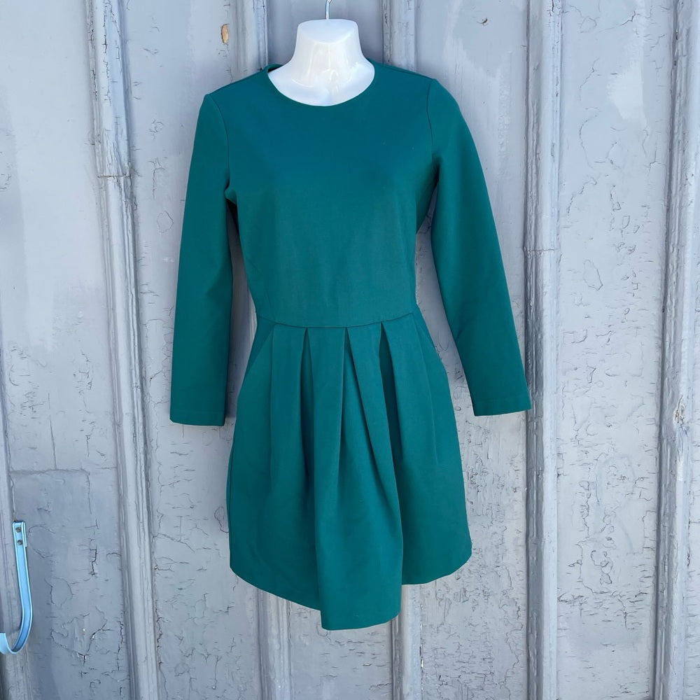 Sunday Best Tartine Fit & Flare Green Dress, size 4
