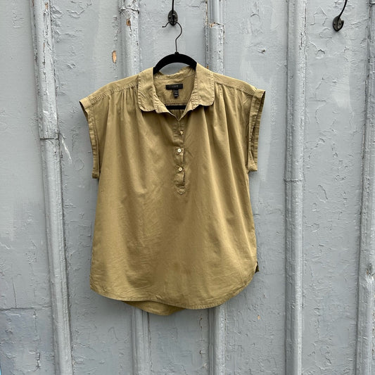 J Crew Collared popover shirt, size M