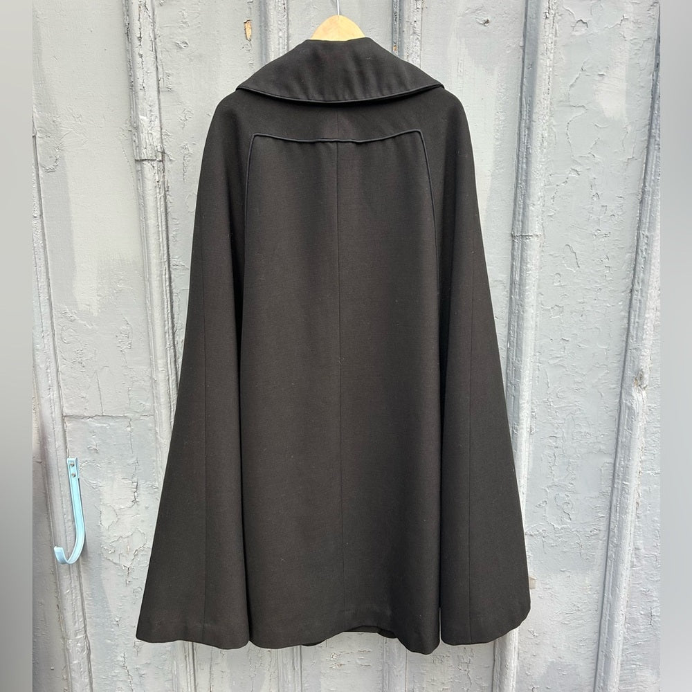 Vintage Canadian Wool Cape Coat, OS