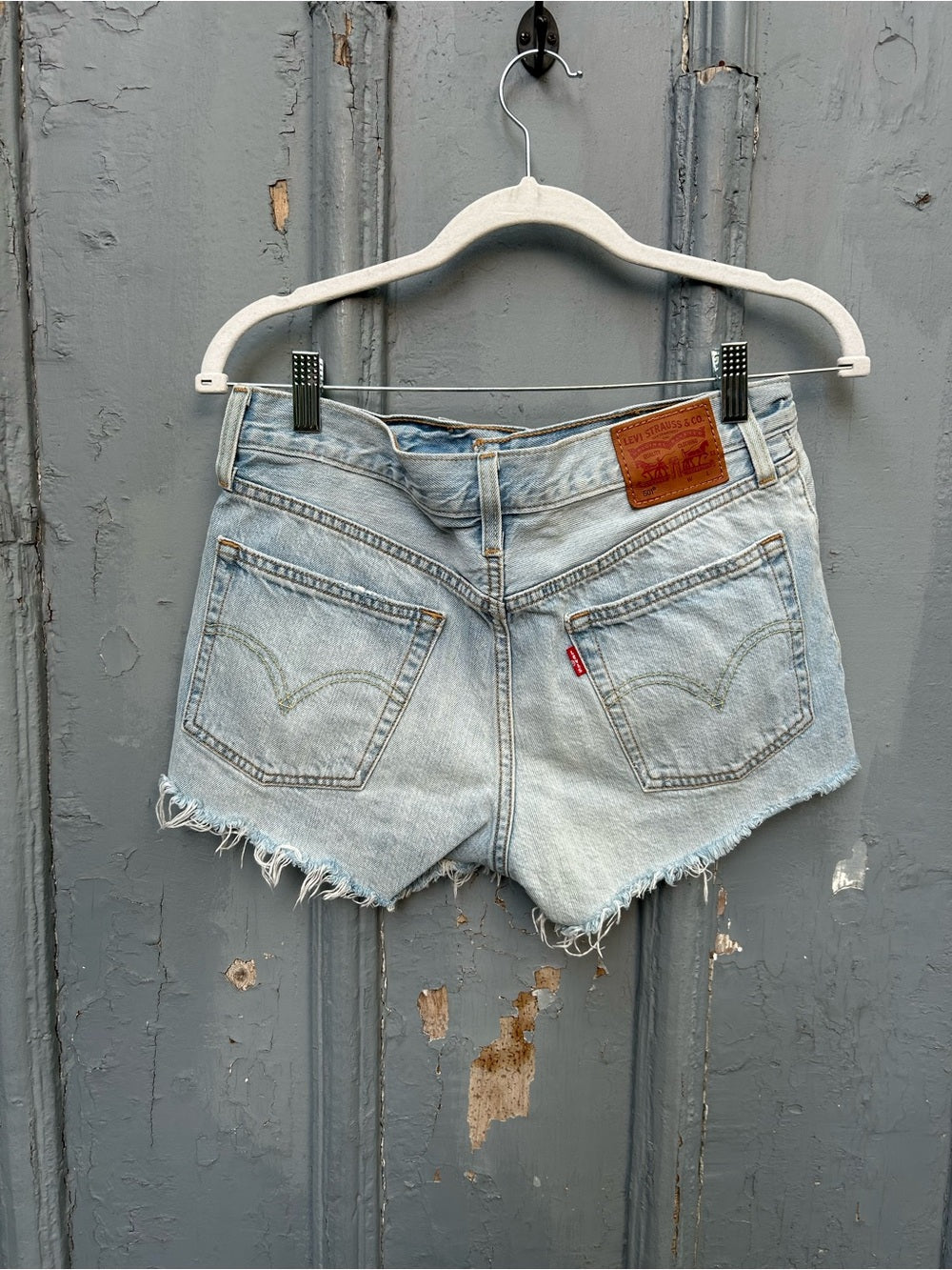 Levi’s 501 North Beach Noise Denim Jean Shorts, Size 27