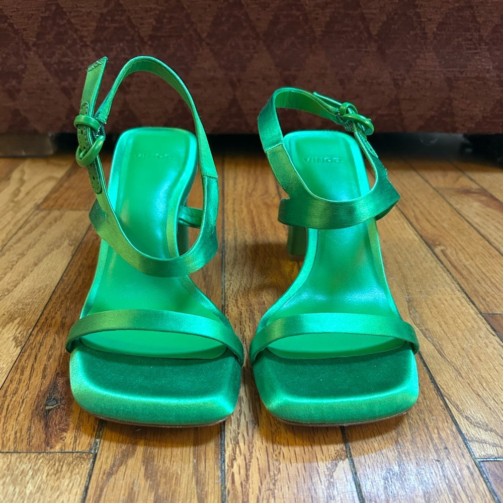Vince "Luella" satin sandals size 7