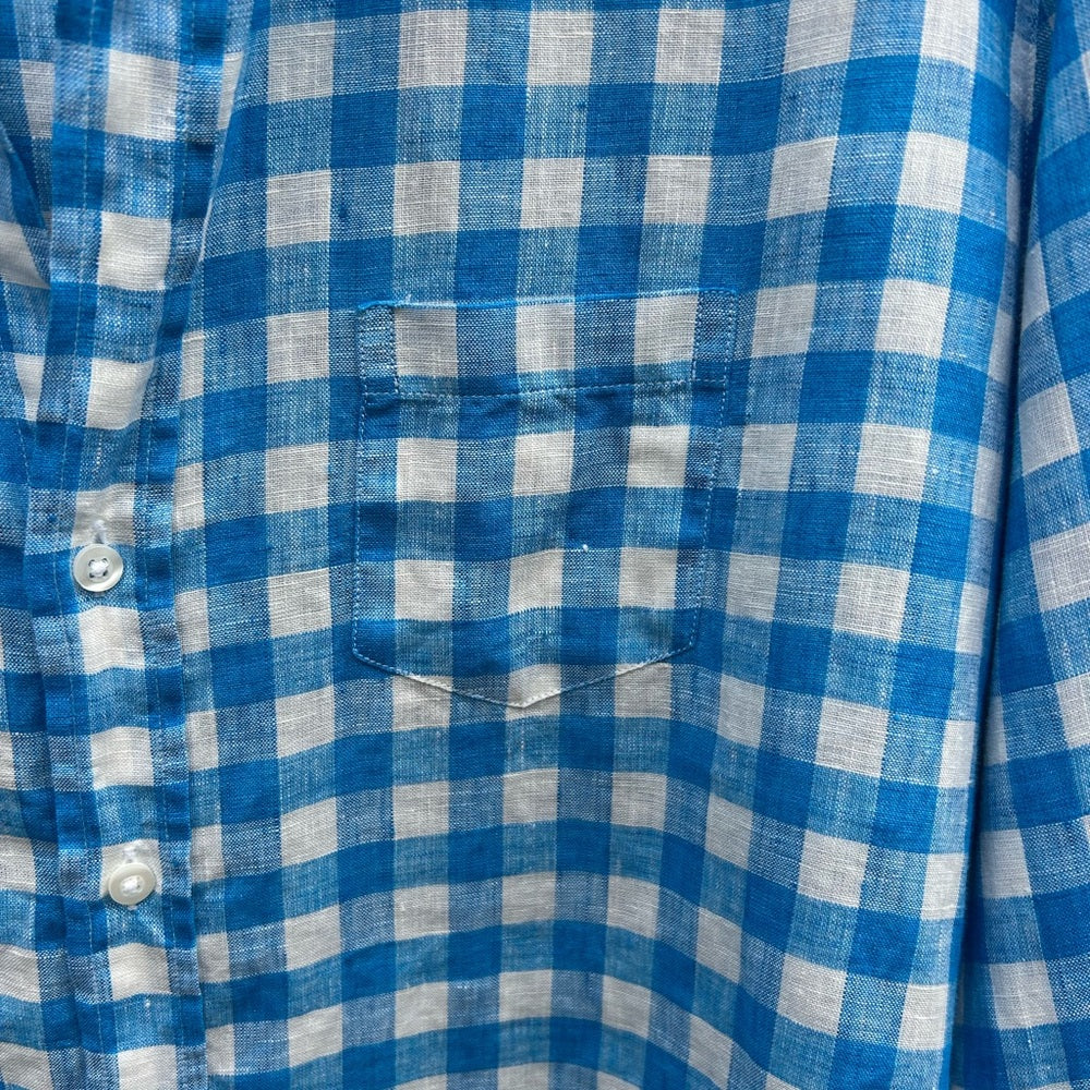 Frank & Eileen Barry Tailored Button Up Shirt, Size M