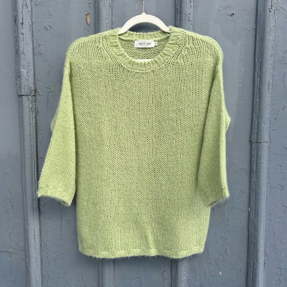 Anthropologie Indi & Cold Lime Green Sweater, Size XS