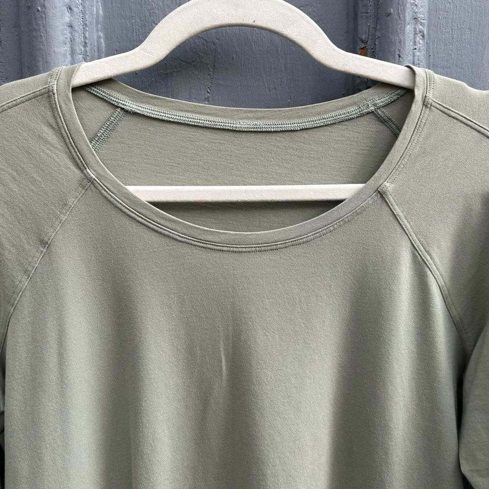 Lululemon Sage green Long Sleeve tee, size 10