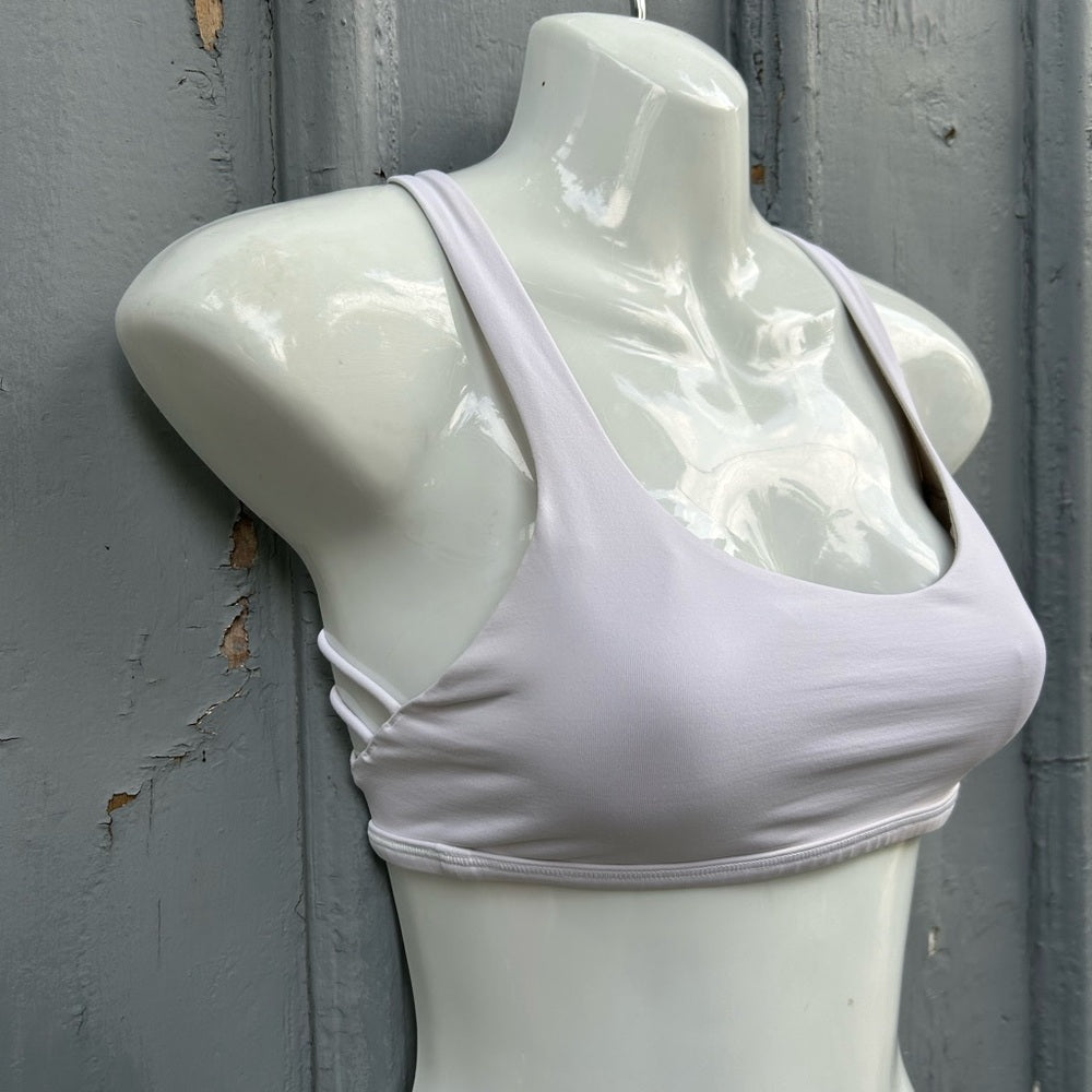 Lululemon White Free to Be Wild Bra, size 4