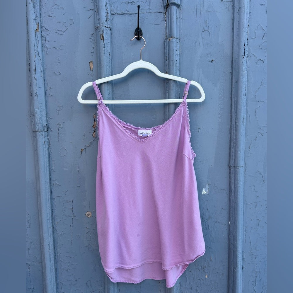 Bella Dahl Frayed Edge Neutral Cami ☀️Size Large