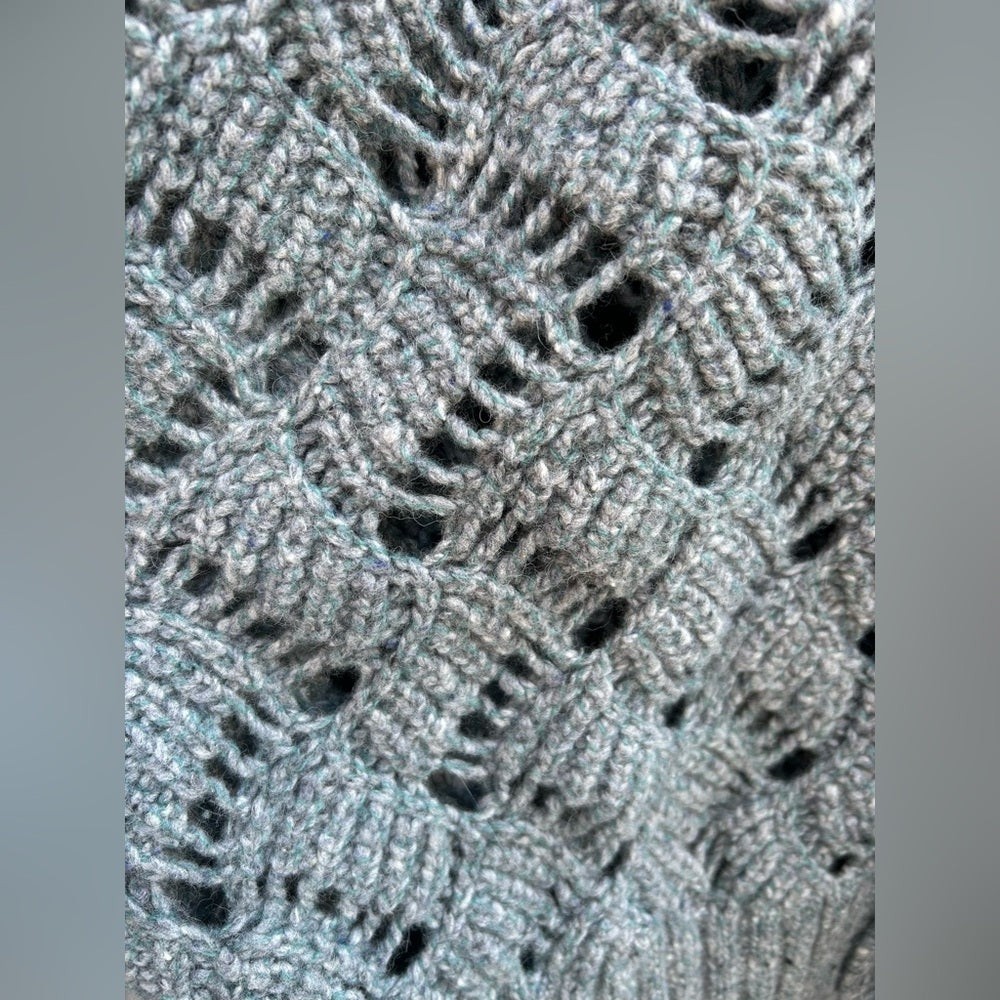 Paper Label Lynn Grey Wool/alpaca Cardigan, size M