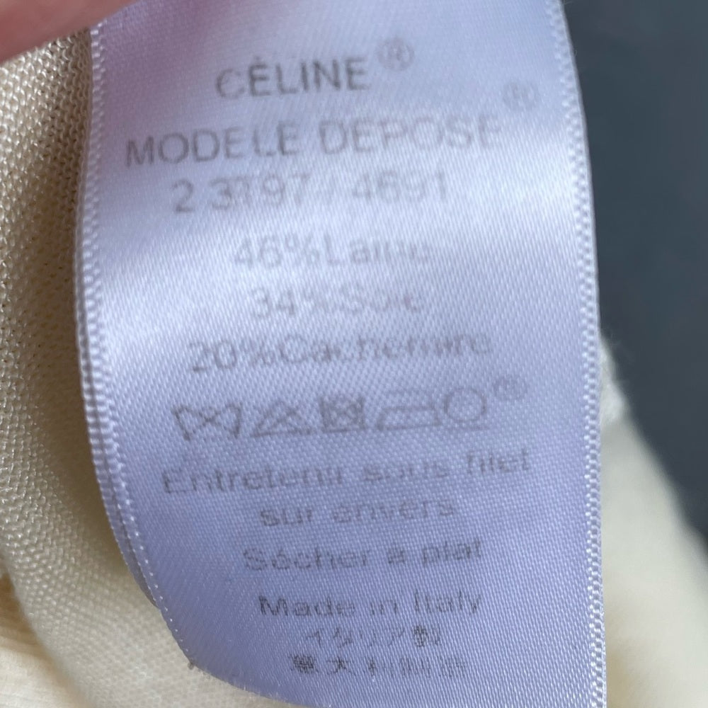 Celine Sleeveless Silk, Wool, Cashmere knit Sweater, size XS